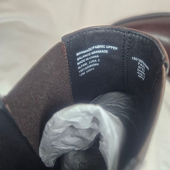 Alfani Luka 2 Brown Pull-On Chelsea Boots NWT Sz 12 Retail $70 Vegan Leather - Picture 8 of 8